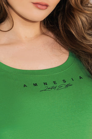 AMNESIA Tirca tričko zelené