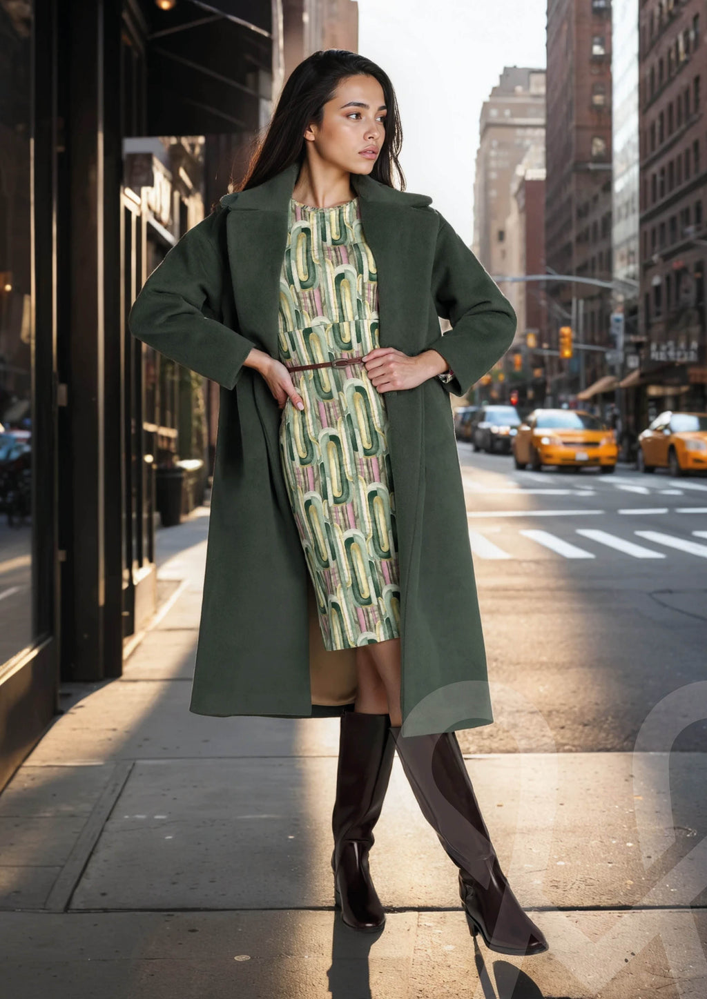 MAGENTA Kabát zelený M2030275