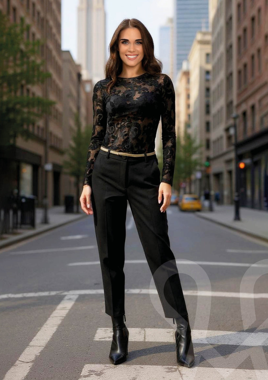 MAGENTA Top čierny M2033125