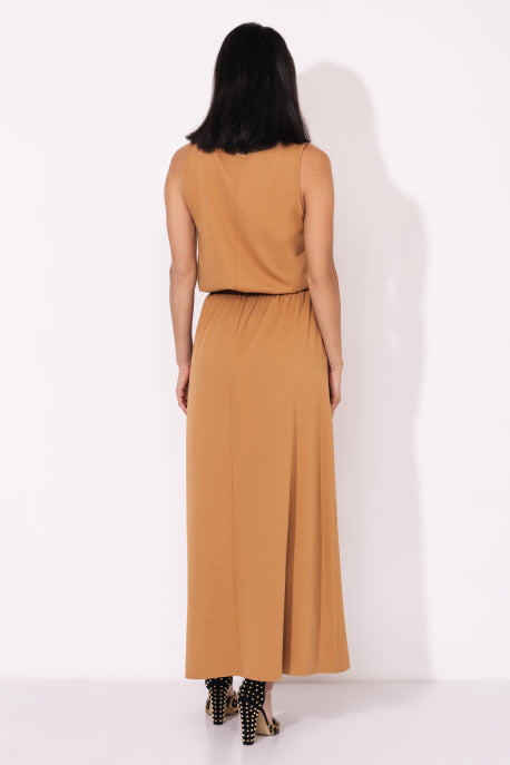 AMNESIA Teodora šaty camel