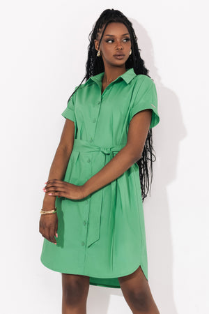 AMNESIA Betta šaty zelené