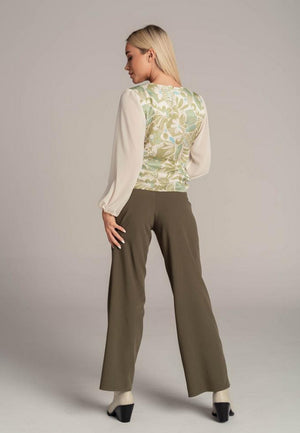 MAGENTA Nohavice khaki M1134135