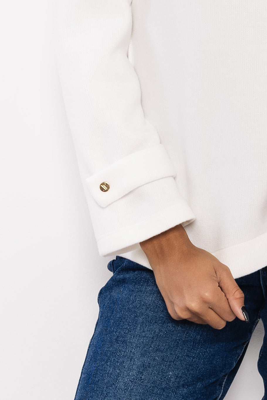 AMNESIA Koletta pulóver krémový