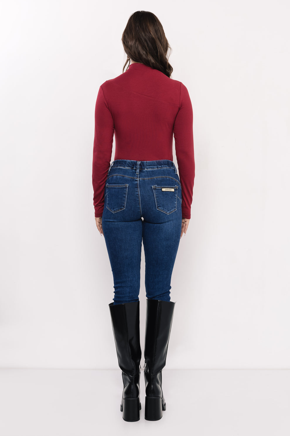 AMNESIA Rema tričko bordové