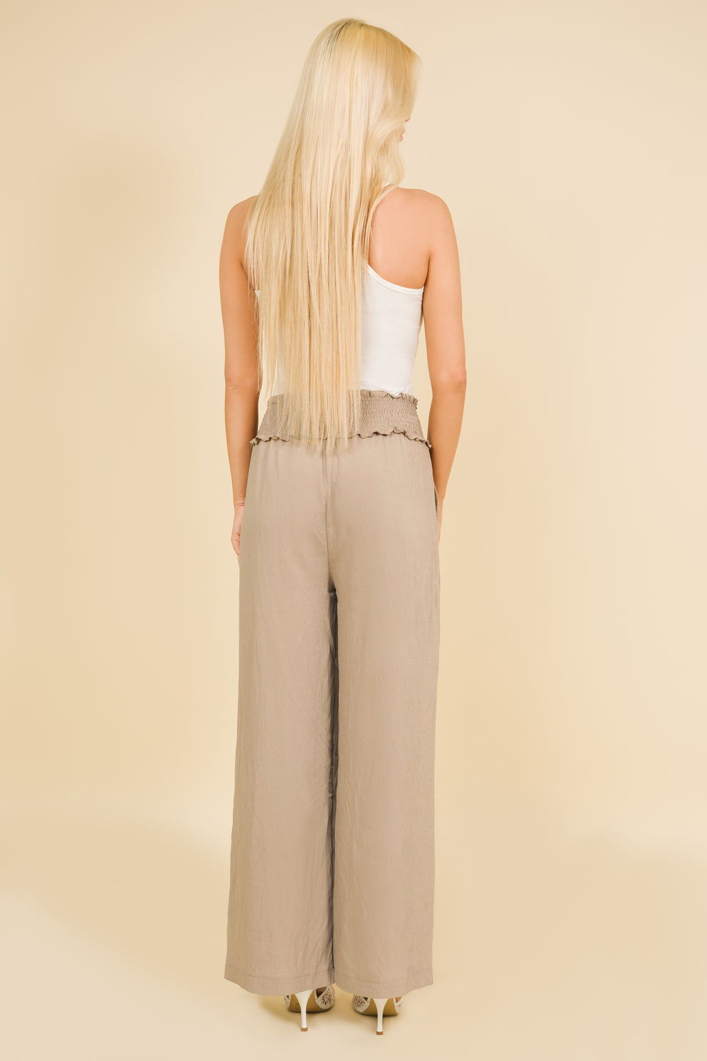 AMNESIA Bizin nohavice hnedé