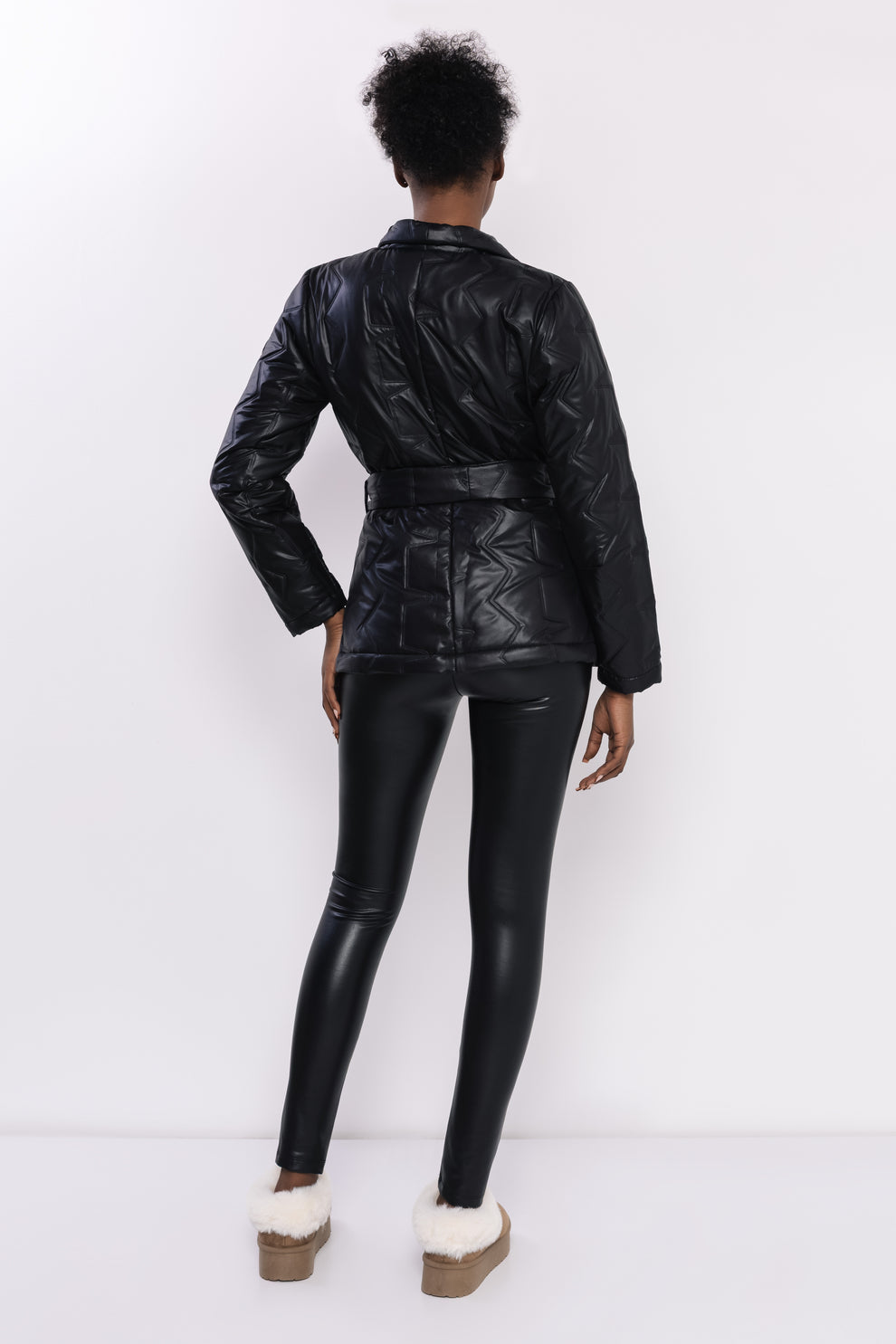 AMNESIA Lizel kabát čierny