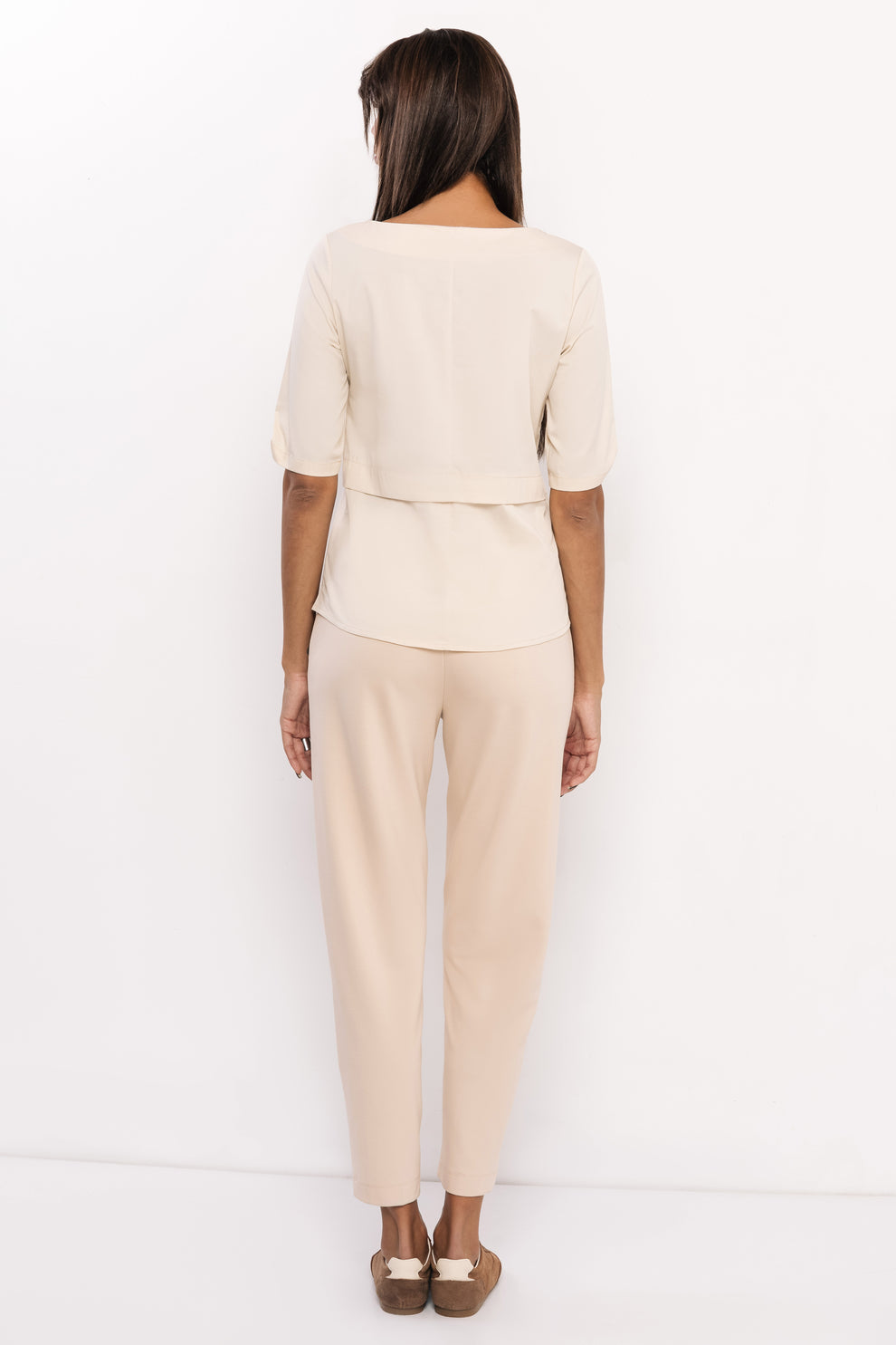 AMNESIA Banola top béžový