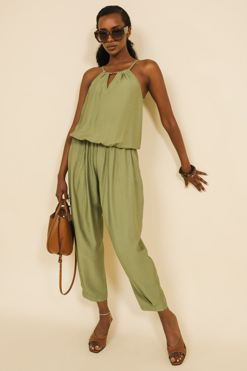 AMNESIA Szinka top khaki
