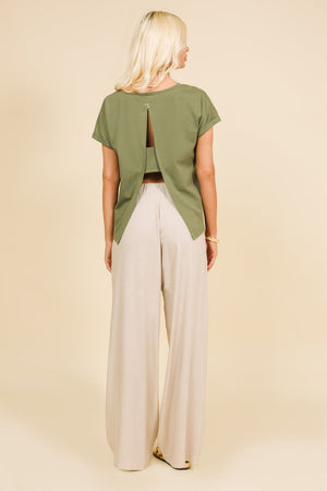 AMNESIA Like top khaki