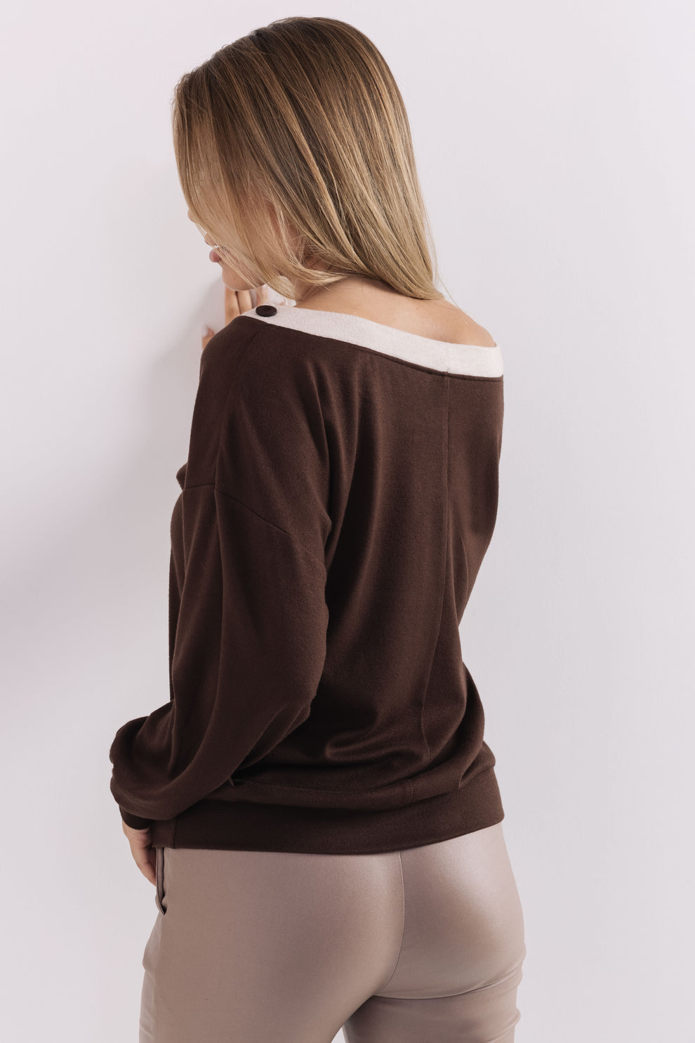 AMNESIA Dafne pulóver hnedé