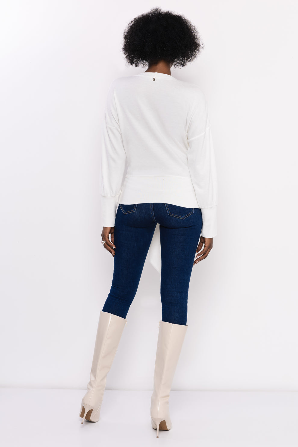 AMNESIA Latifa top krémový