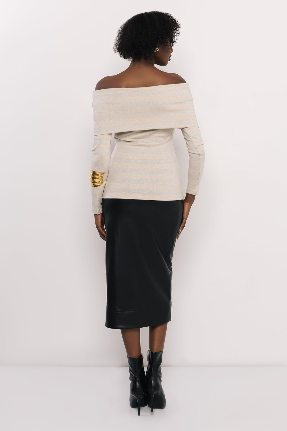 AMNESIA Pipo top béžový