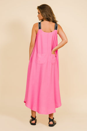 AMNESIA Utica šaty pink