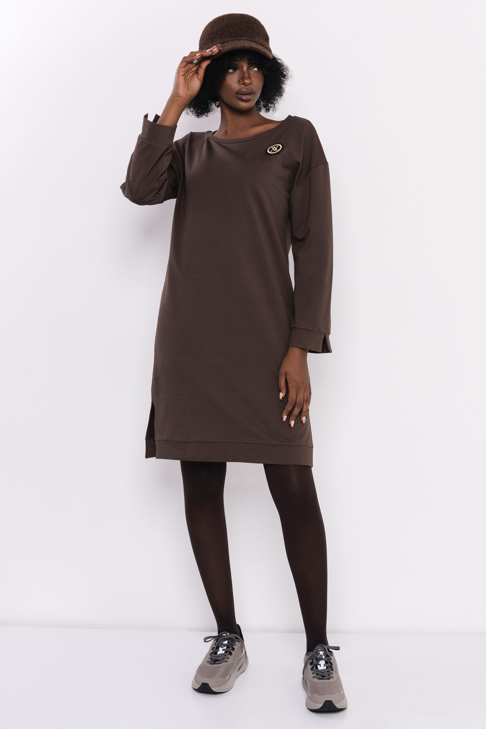 AMNESIA Godo tunika hnedá