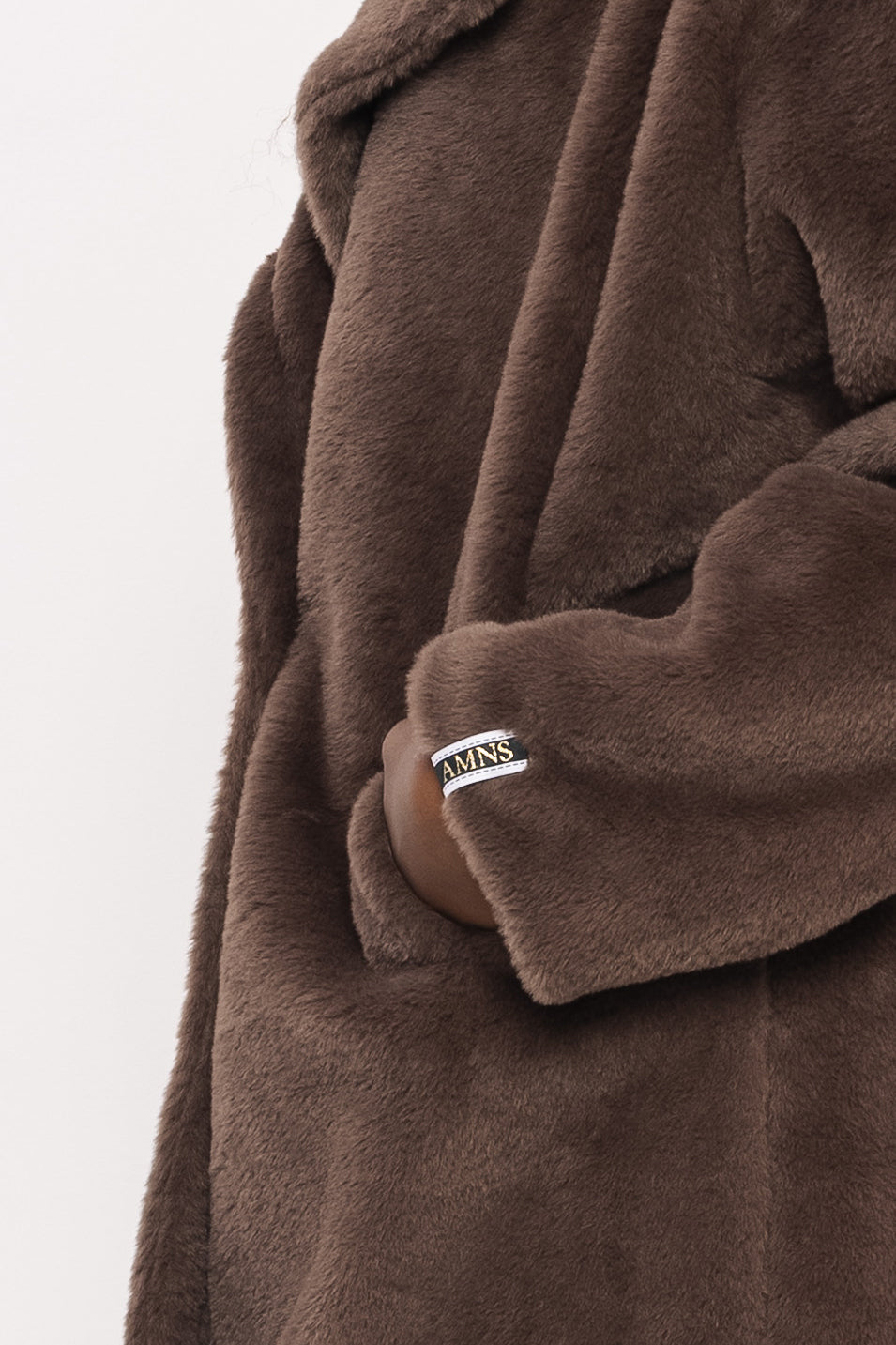 AMNESIA Floris kabát hnedý