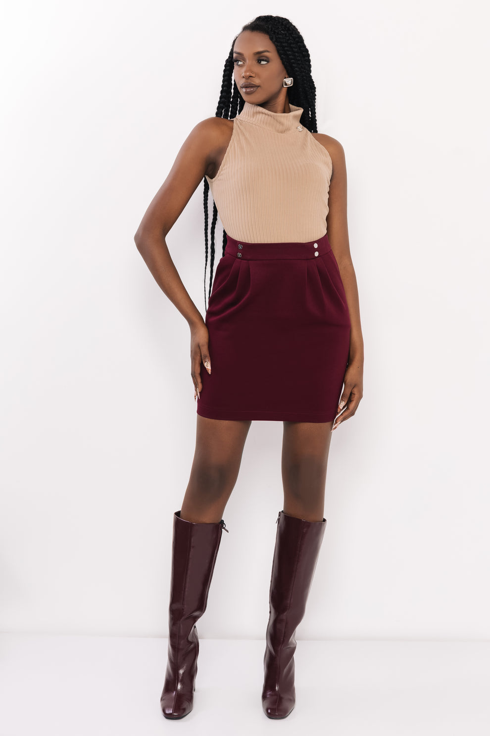 AMNESIA Moto top camel