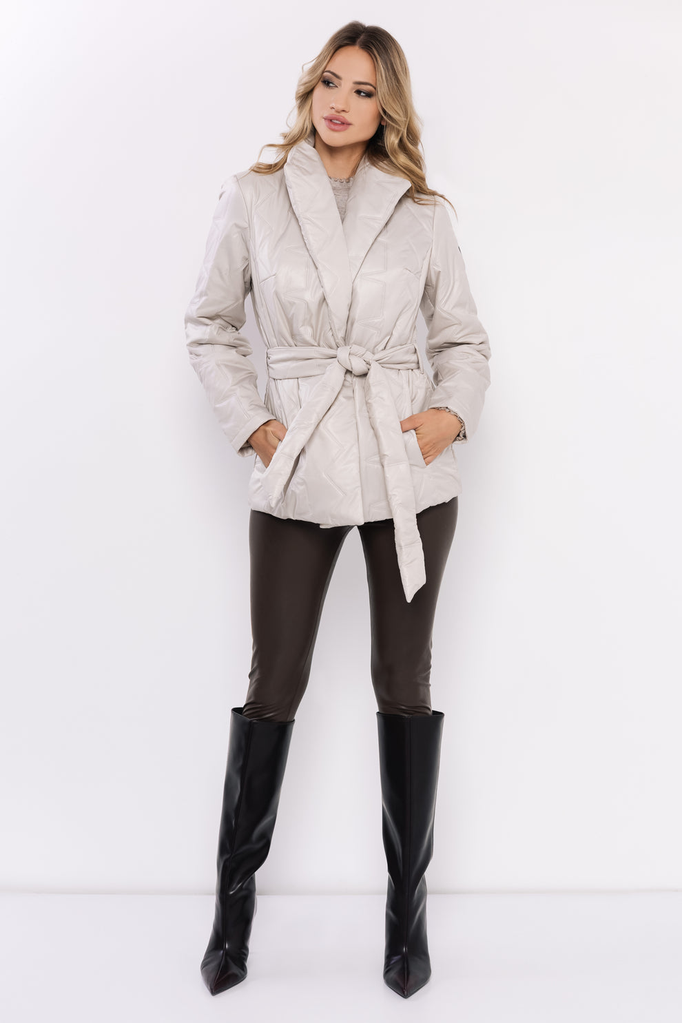 AMNESIA Lizel kabát béžový