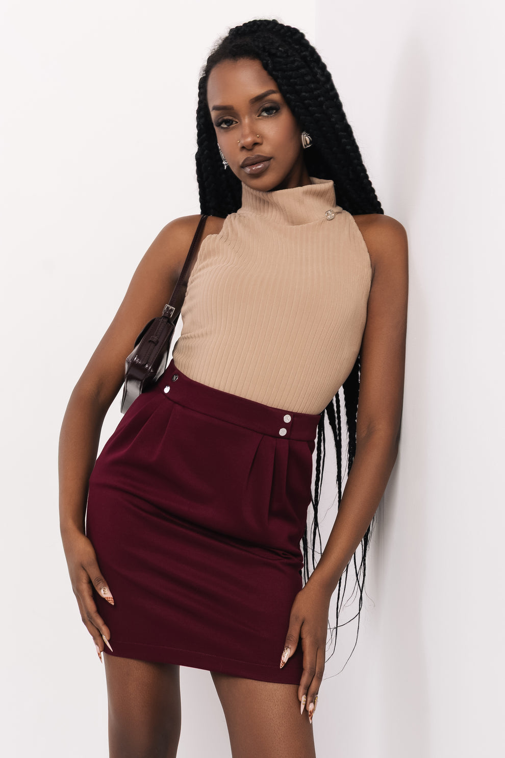 AMNESIA Moto top camel