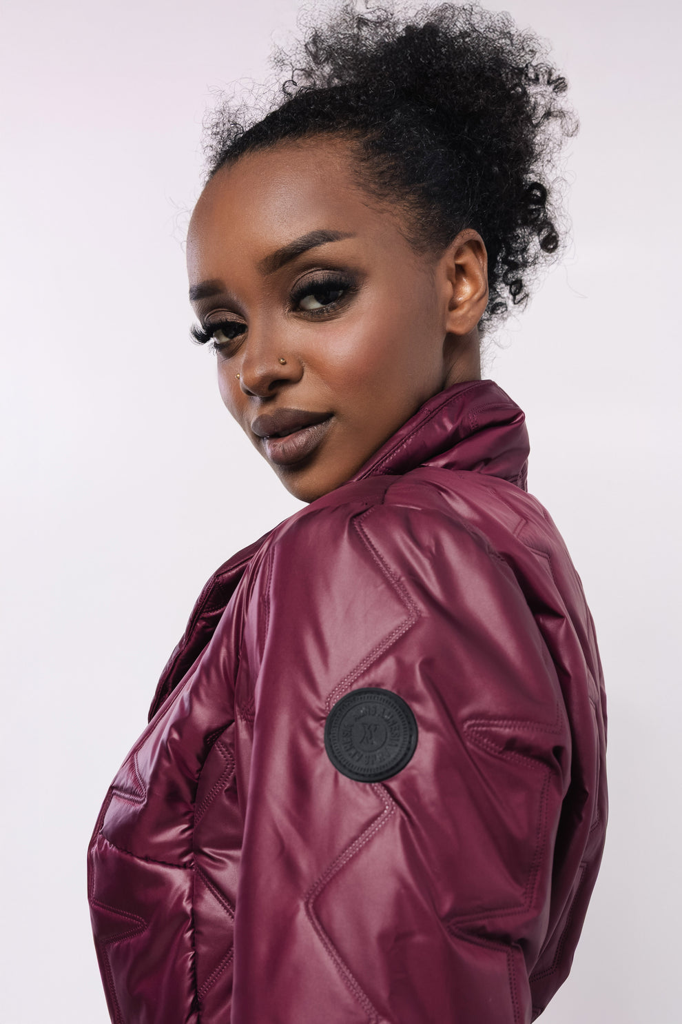 AMNESIA Lizel kabát bordový