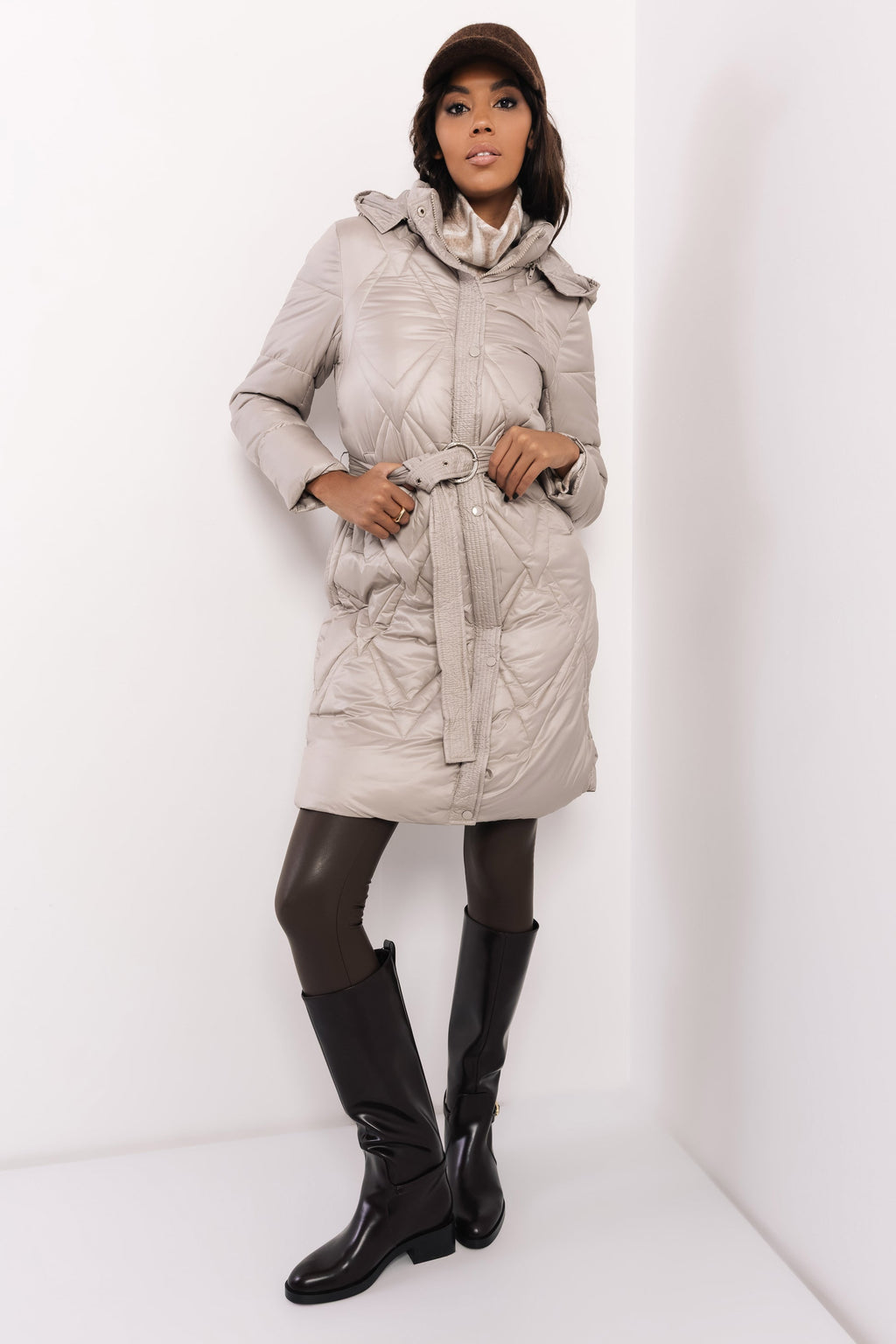 AMNESIA Léna kabát béžový