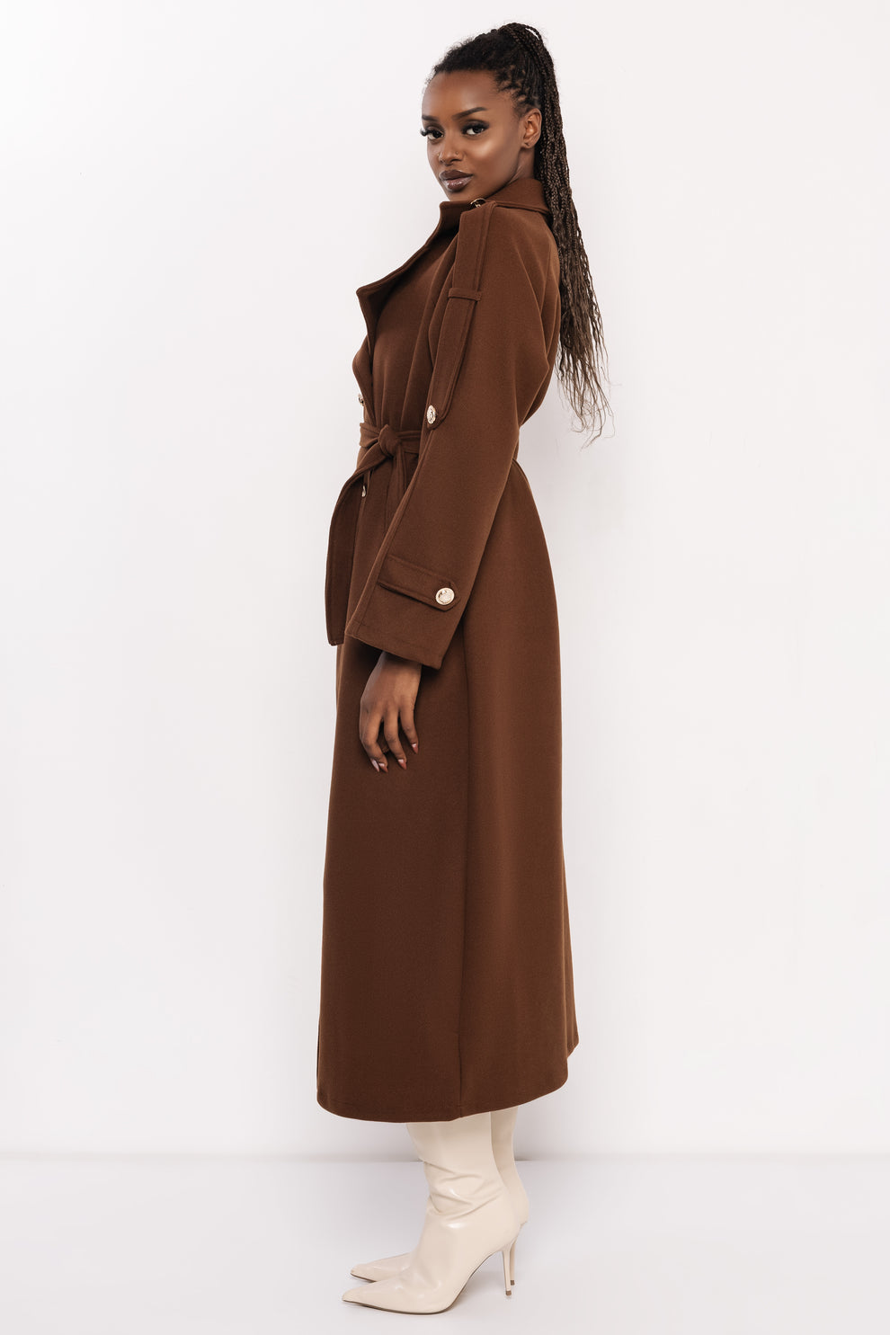 AMNESIA Admira kabát hnedý