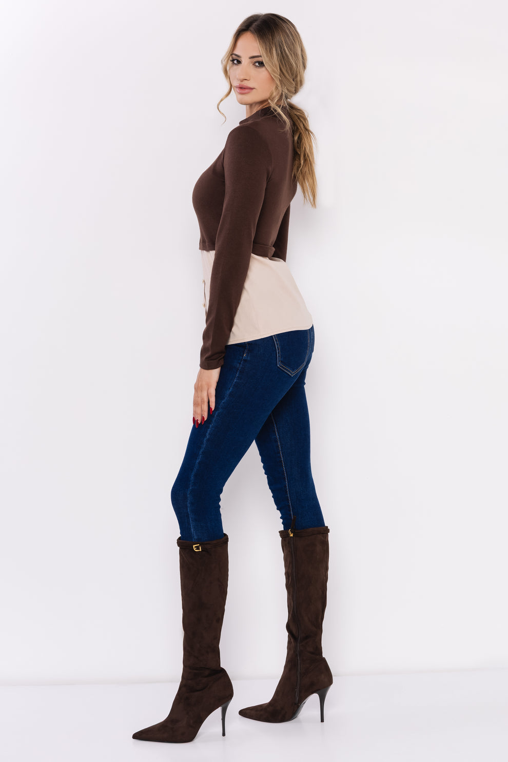 AMNESIA AURA Top hnedý