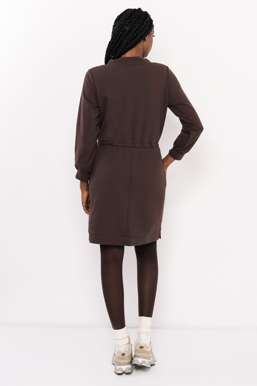 AMNESIA Ozin šaty hnedé