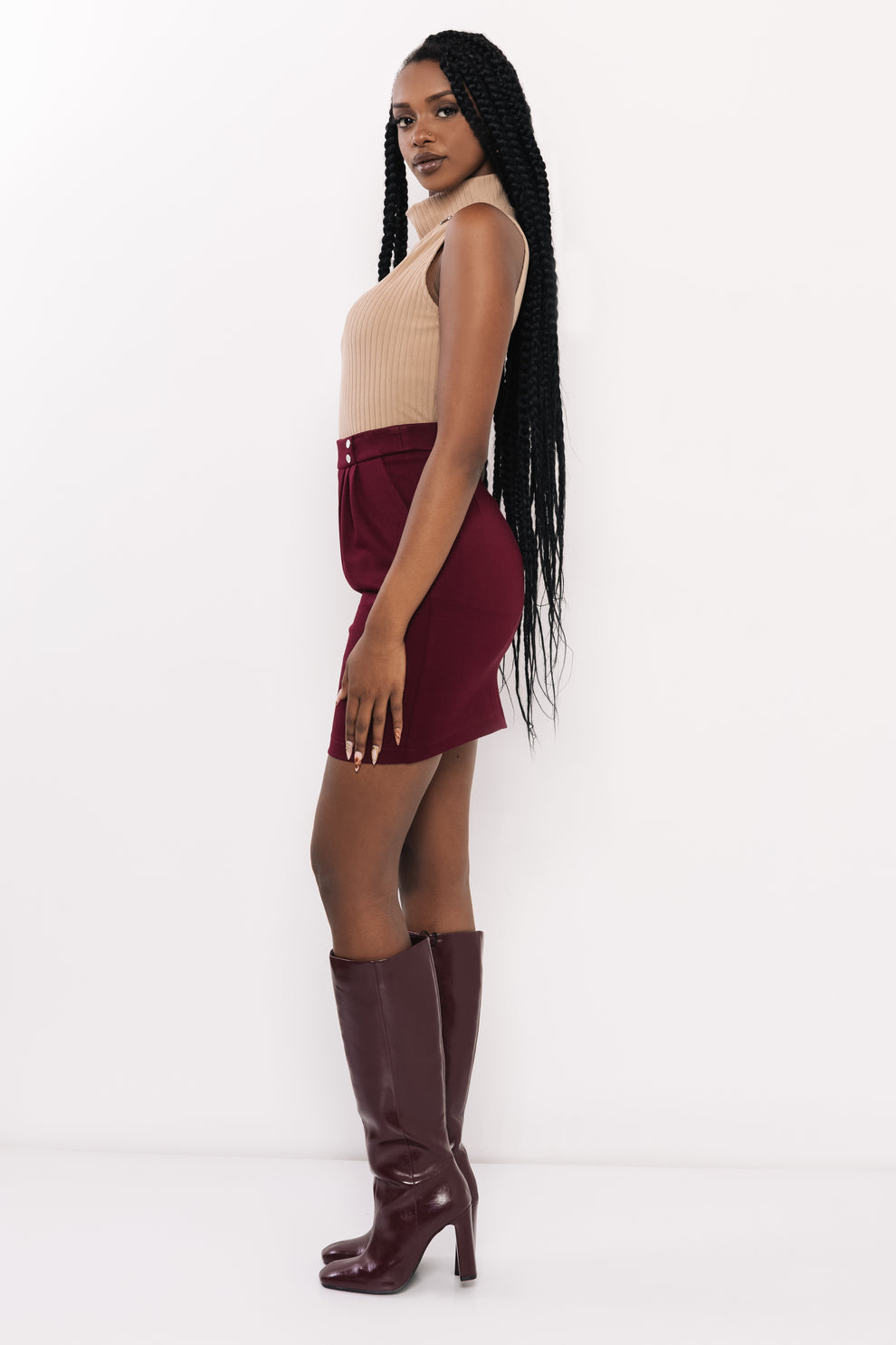 AMNESIA Moto top camel