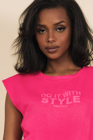 AMNESIA Meska top pink