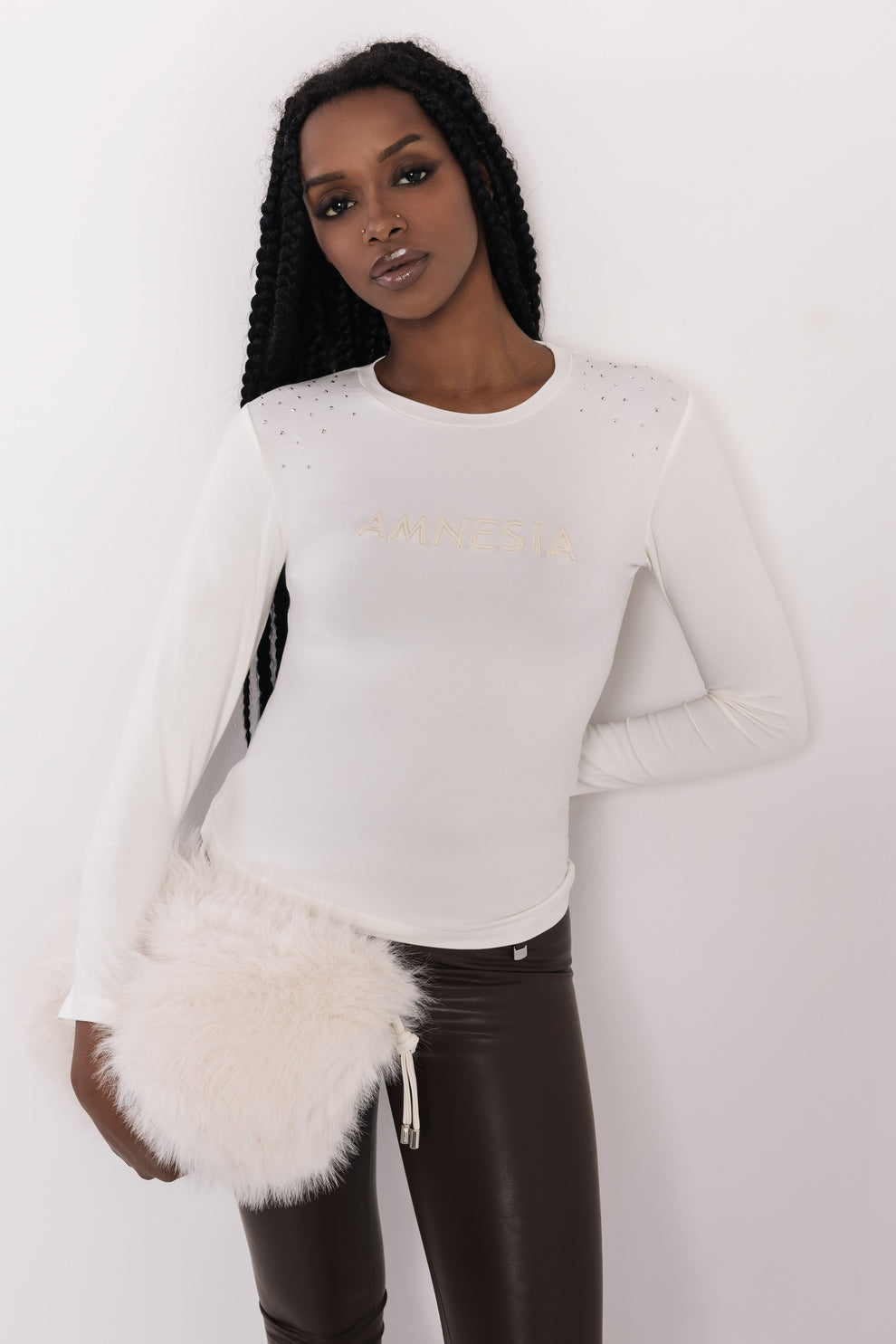 AMNESIA Héra tričko krémové