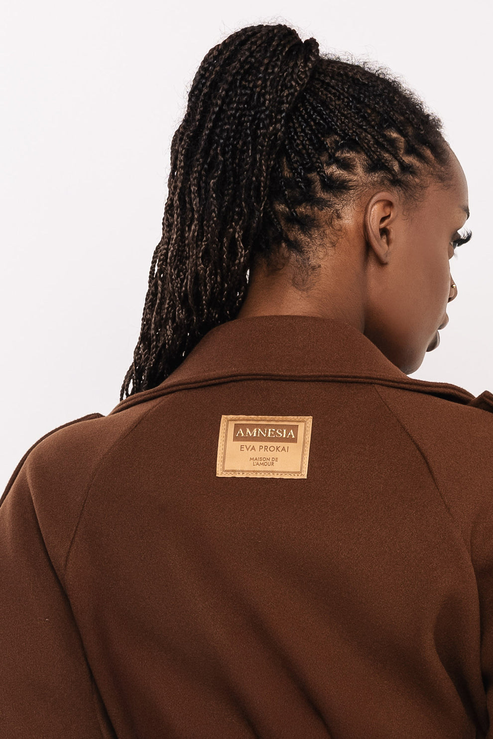 AMNESIA Admira kabát hnedý