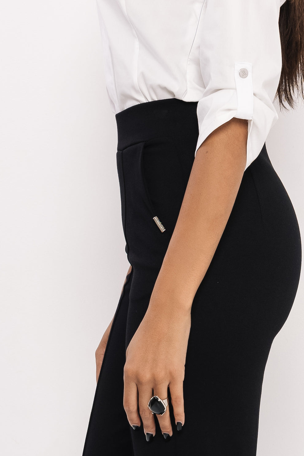 AMNESIA Bloss nohavice čierne