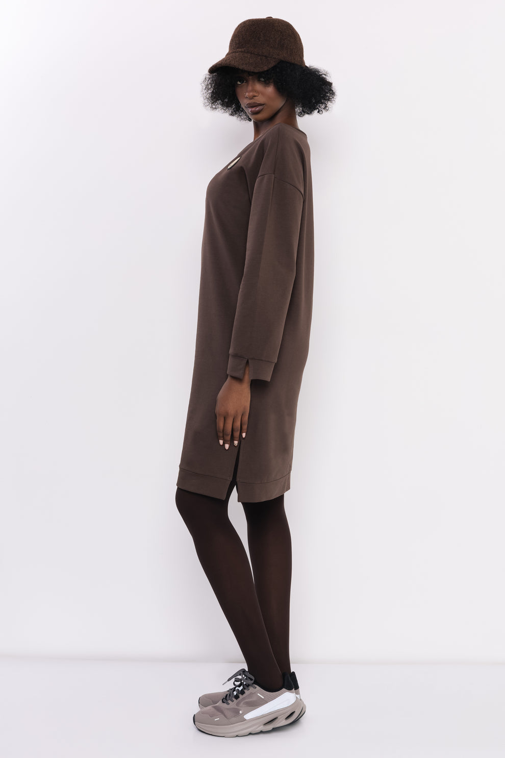 AMNESIA Godo tunika hnedá