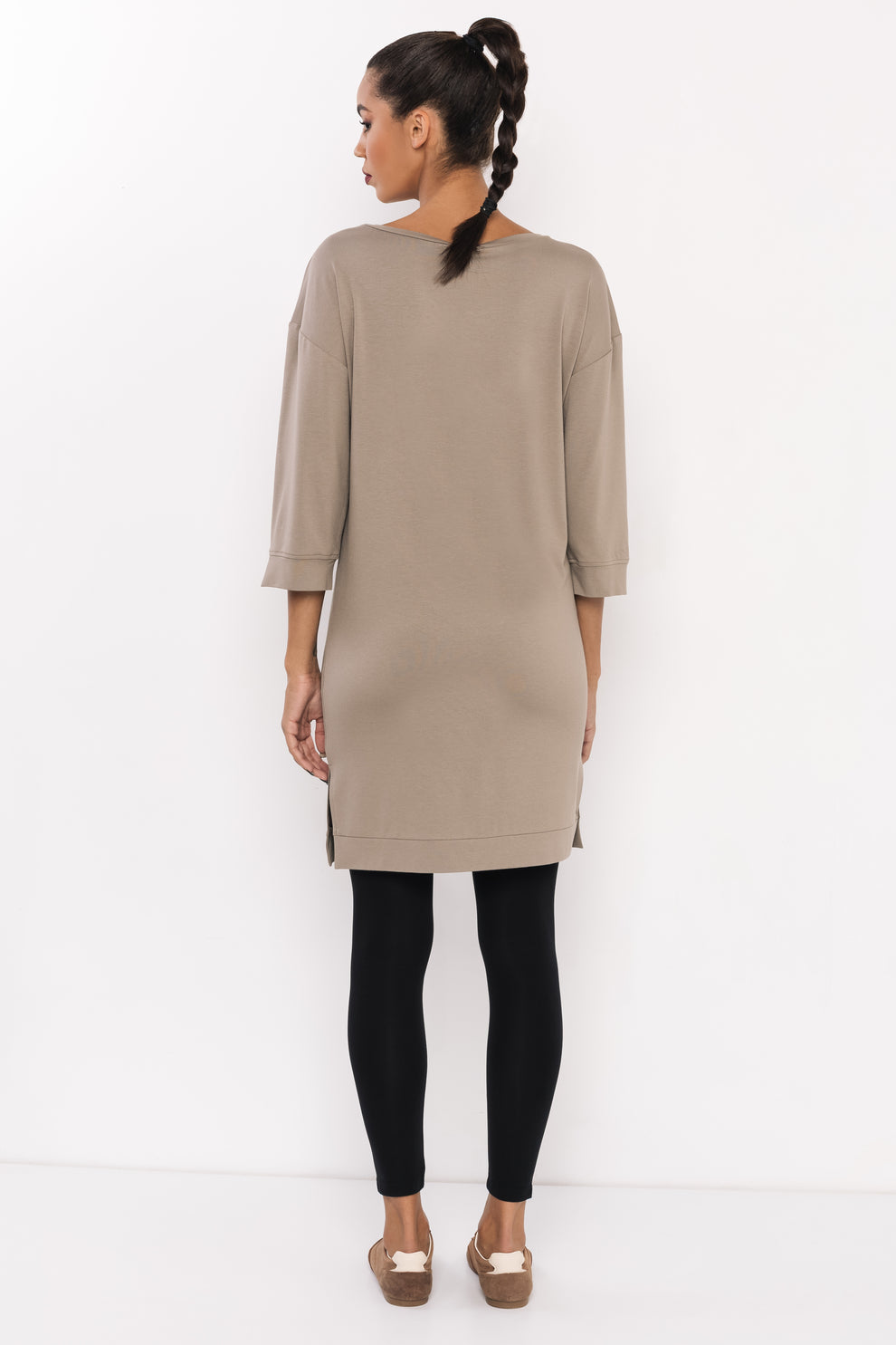 AMNESIA Diol tunika hnedá