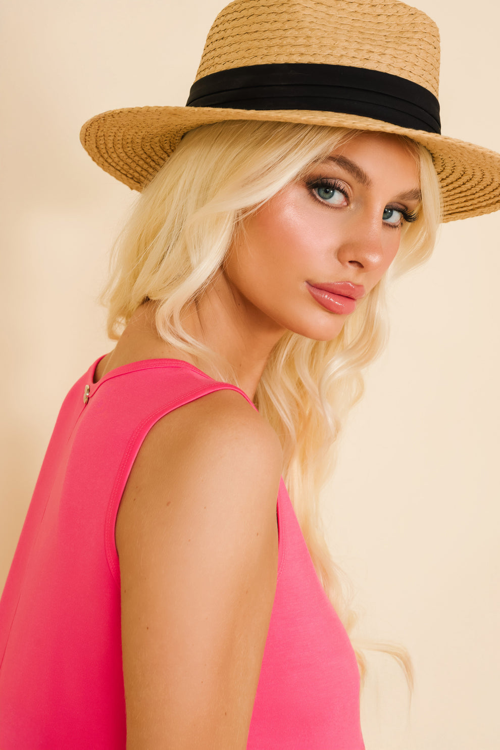 AMNESIA Sterc šaty pink