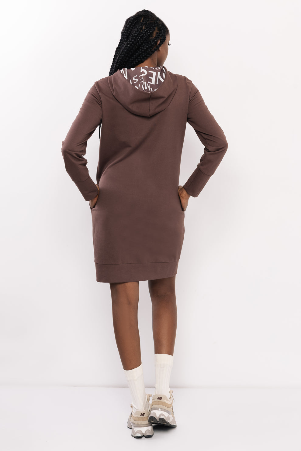 AMNESIA Rekame šaty hnedé