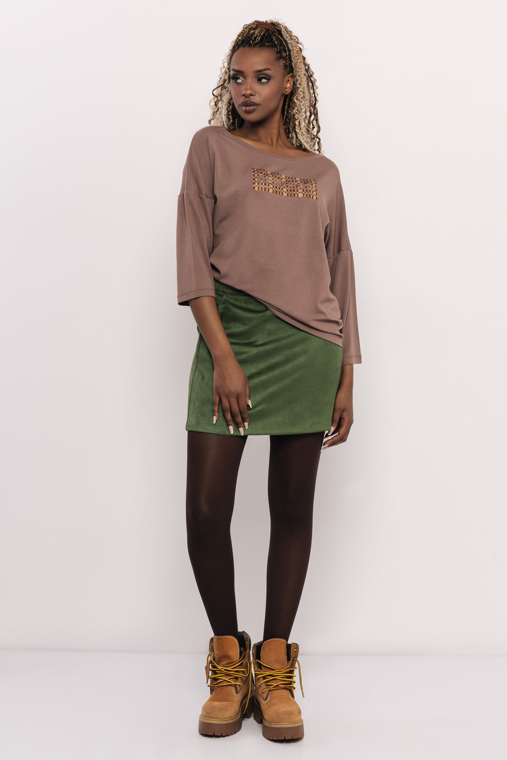 AMNESIA Falun tričko hnedé