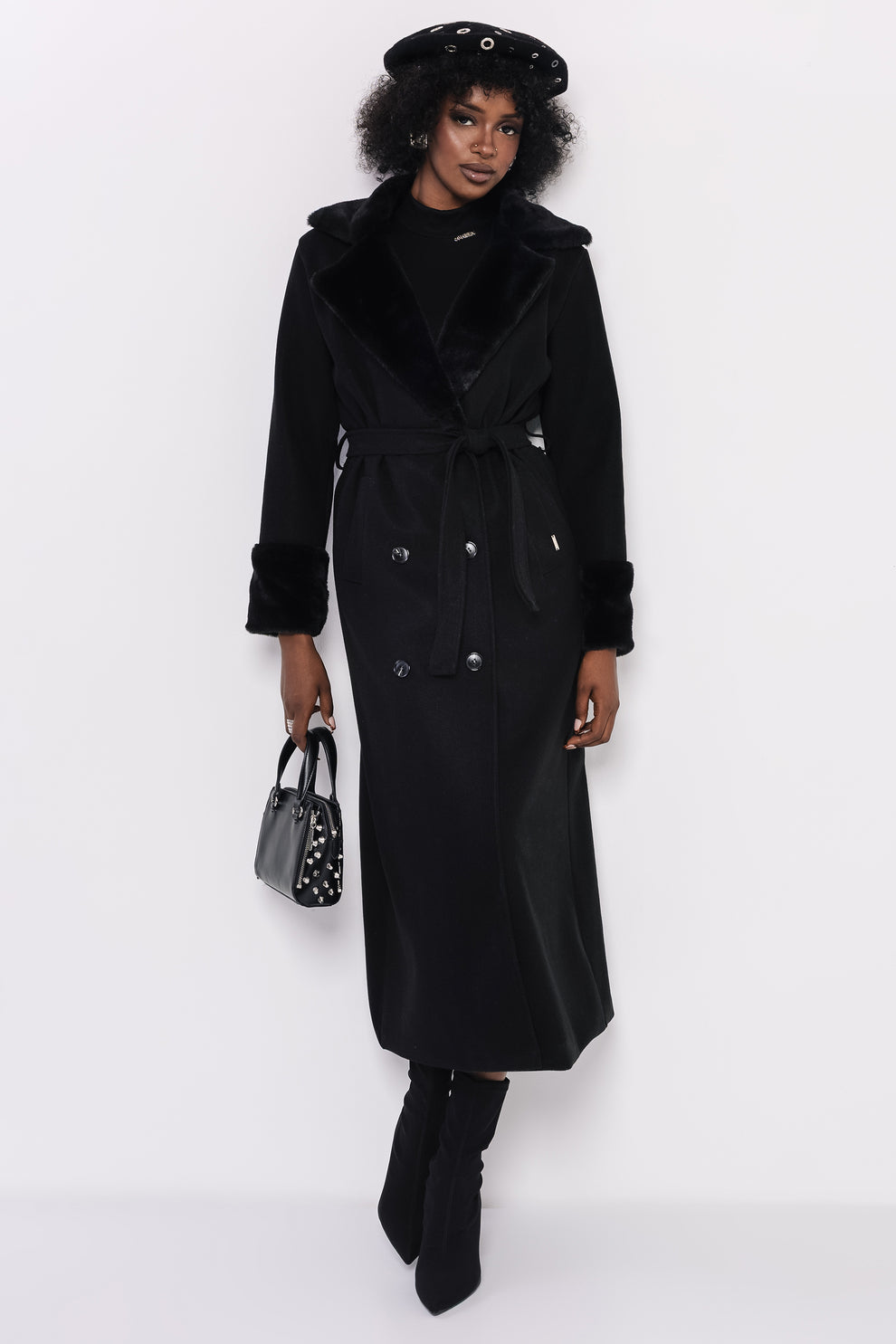 AMNESIA Foma kabát čierny