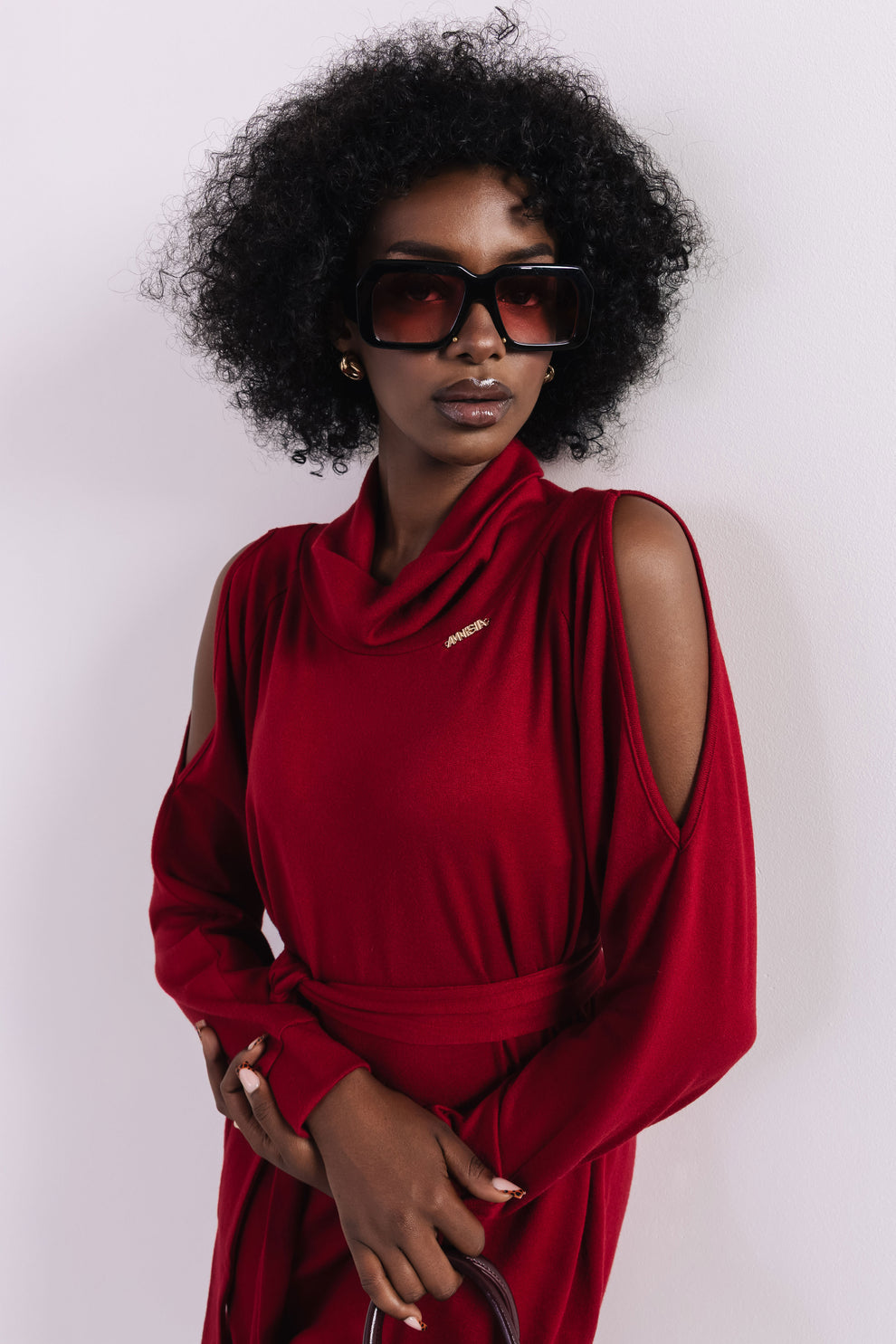 AMNESIA Szavina šaty bordové