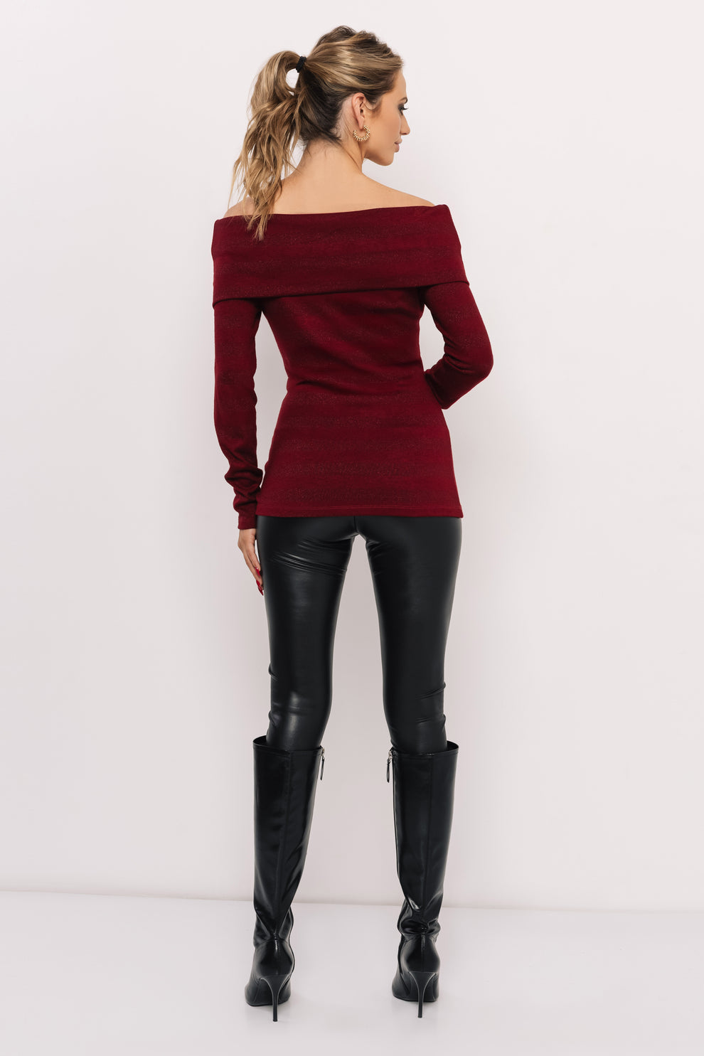 AMNESIA Pipo top bordový