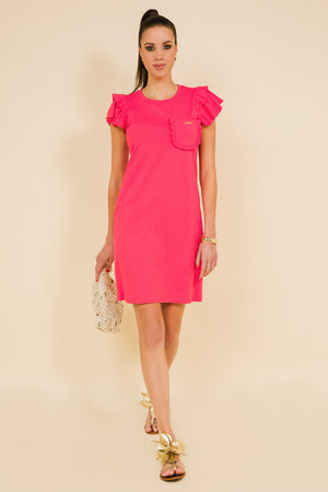 AMNESIA Vesta šaty pink