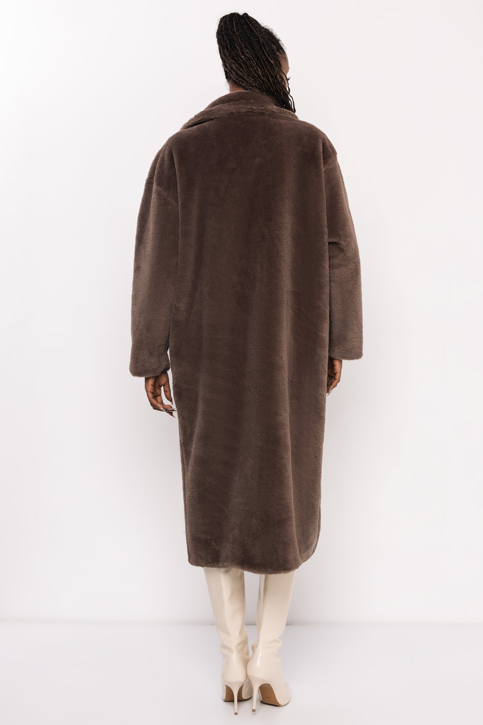 AMNESIA Floris kabát hnedý