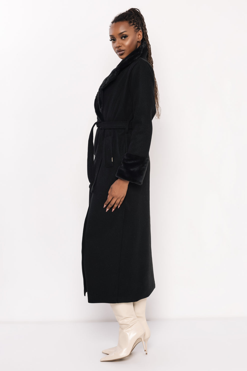 AMNESIA Foma kabát čierny