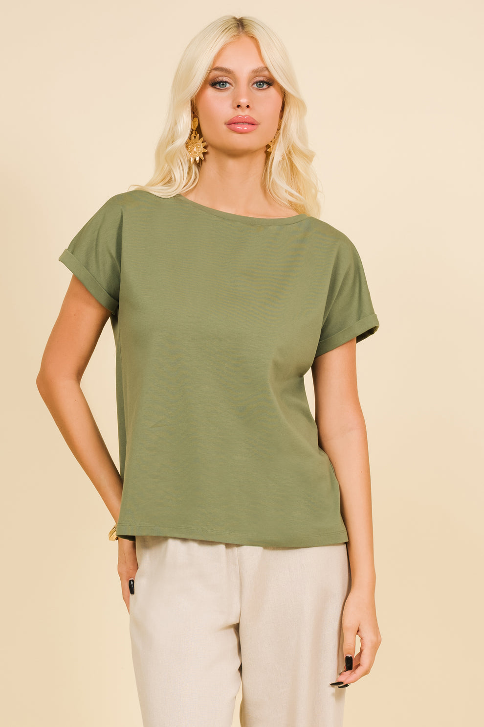 AMNESIA Like top khaki