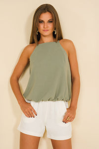 AMNESIA Fino top khaki