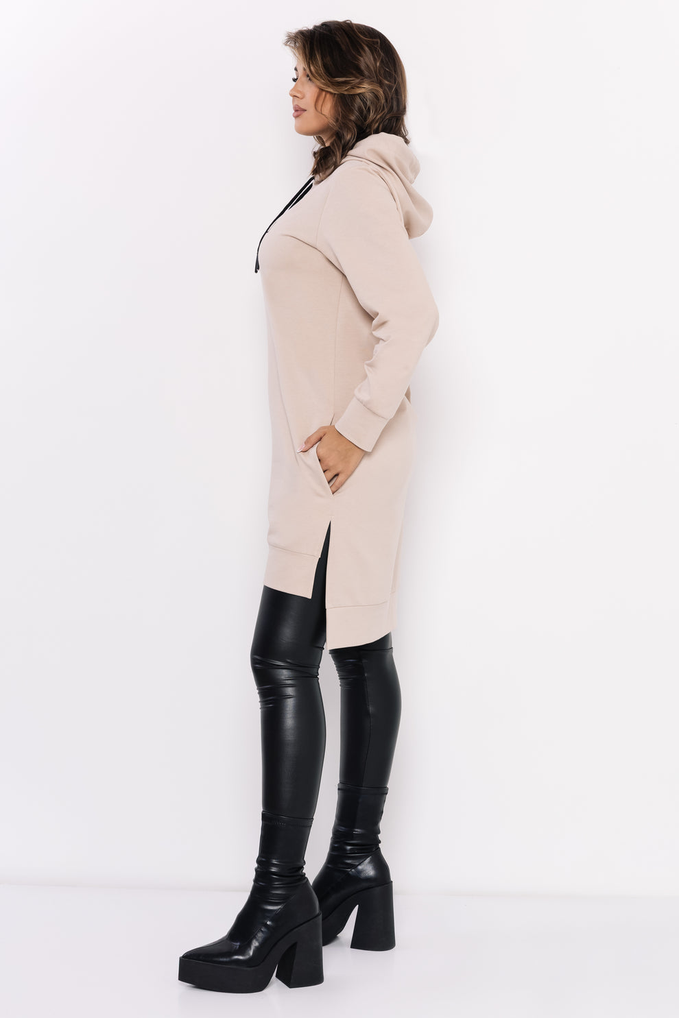 AMNESIA Csöre tunika béžová