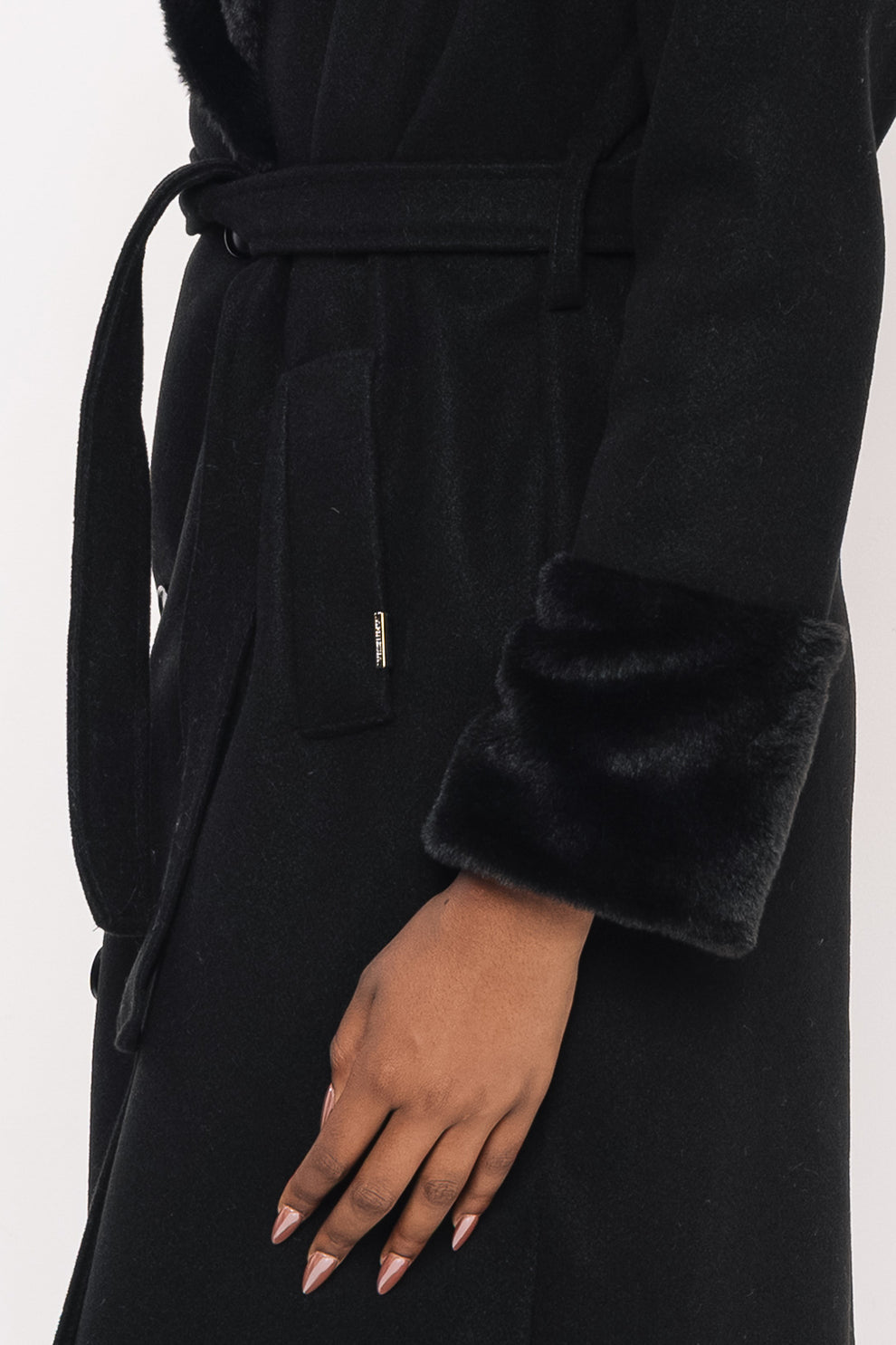 AMNESIA Foma kabát čierny