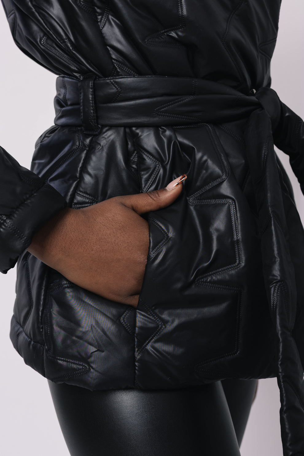 AMNESIA Lizel kabát čierny