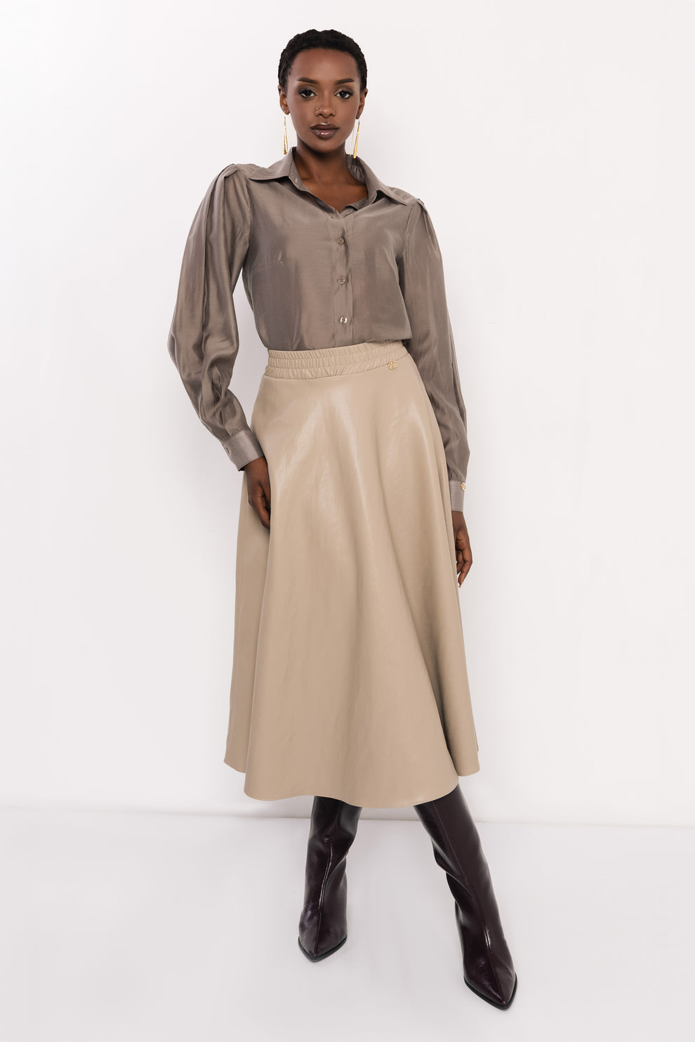 AMNESIA Rikarda blúzka hnedé