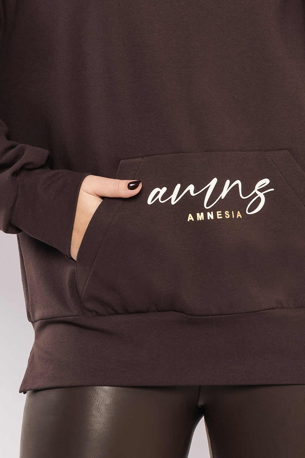 AMNESIA Sanka tunika hnedá